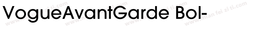 VogueAvantGarde Bol字体转换